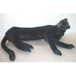 Félin Piutre Panthère noire 140 cm peluche animaux allongés -2518