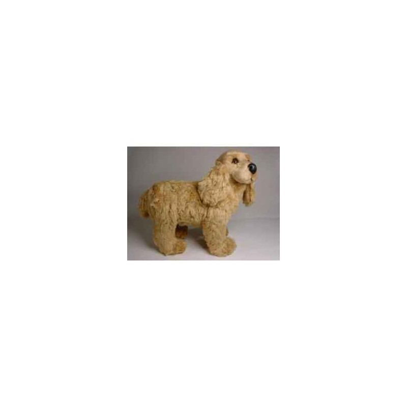 Animaux-Bois-Animaux-Bronzes propose Chien Cocker 45 cm peluche animaux debout réaliste Piutre 3201