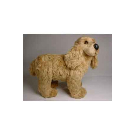 Animaux-Bois-Animaux-Bronzes propose Chien Cocker 45 cm peluche animaux debout réaliste Piutre 3201