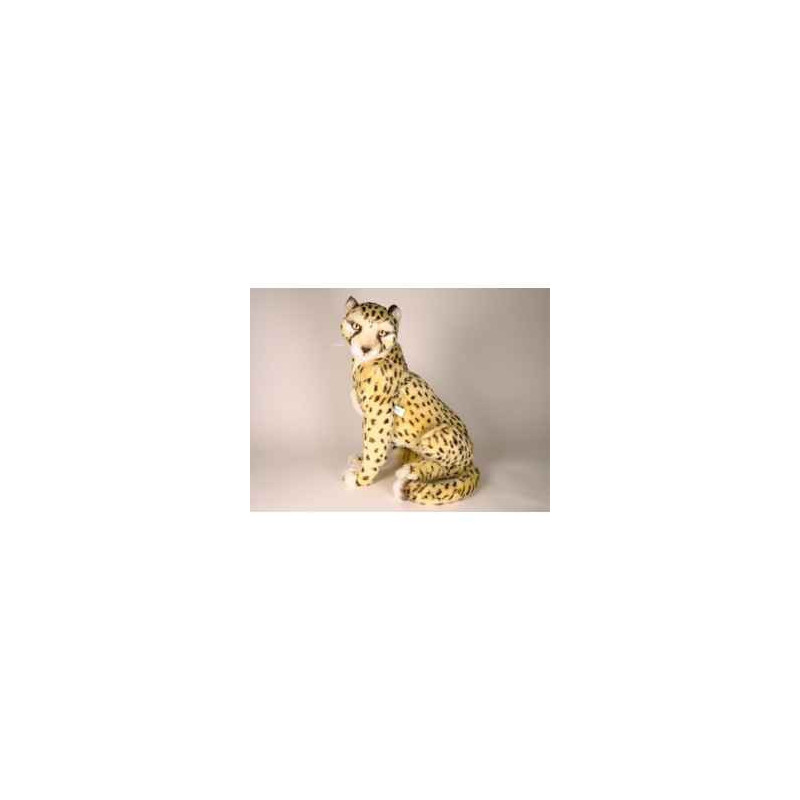 Félin Piutre Guépard 48 cm assis peluche -2584