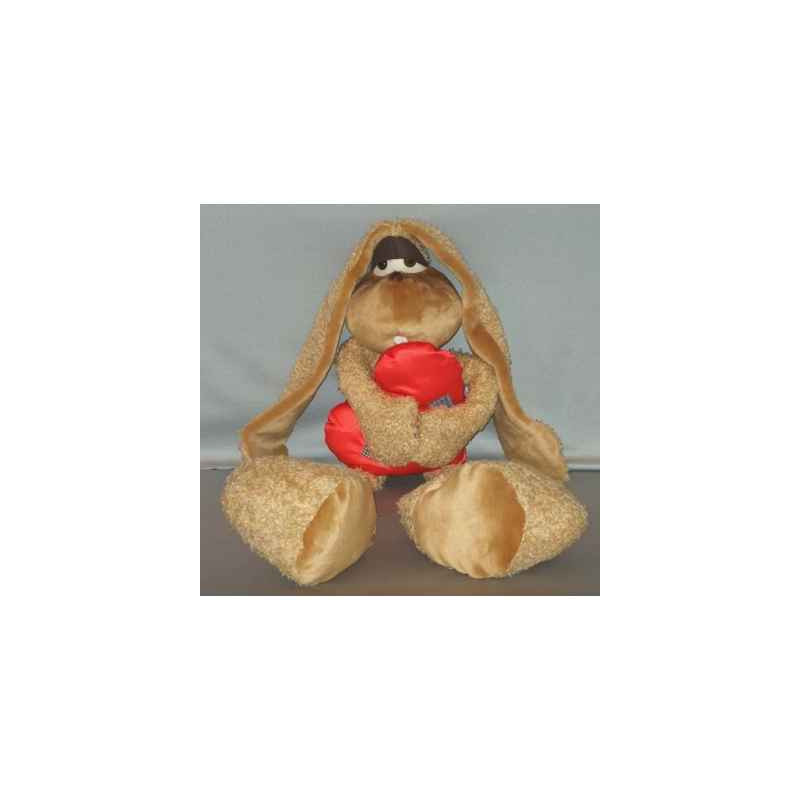 Décors Animaux peluche Peluche lapin marron 90 cm Piutre -G059