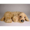 Animaux-Bois-Animaux-Bronzes propose Chien Cocker 45 cm peluche animaux allongés réaliste Piutre 3203