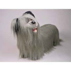 Animaux-Bois-Animaux-Bronzes propose Chien Skye-terrier 80 cm peluche animaux debout réaliste Piutre 1266