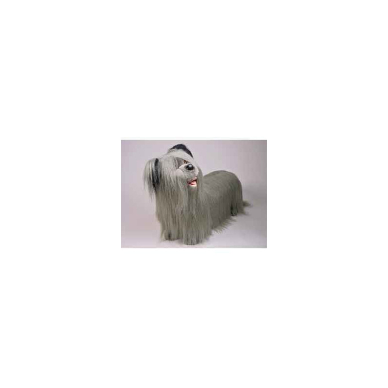 Animaux-Bois-Animaux-Bronzes propose Chien Skye-terrier 80 cm peluche animaux debout réaliste Piutre 1266