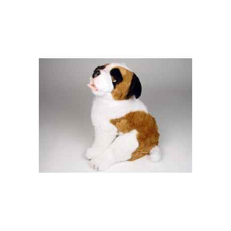 Animaux-Bois-Animaux-Bronzes propose Chien Saint Bernard 45 cm assis peluche réaliste Piutre 2295