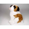 Animaux-Bois-Animaux-Bronzes propose Chien Saint Bernard 45 cm assis peluche réaliste Piutre 2295