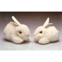  Animaux de la ferme Lapin 12 cm peluche animaux allongés réaliste Piutre 628