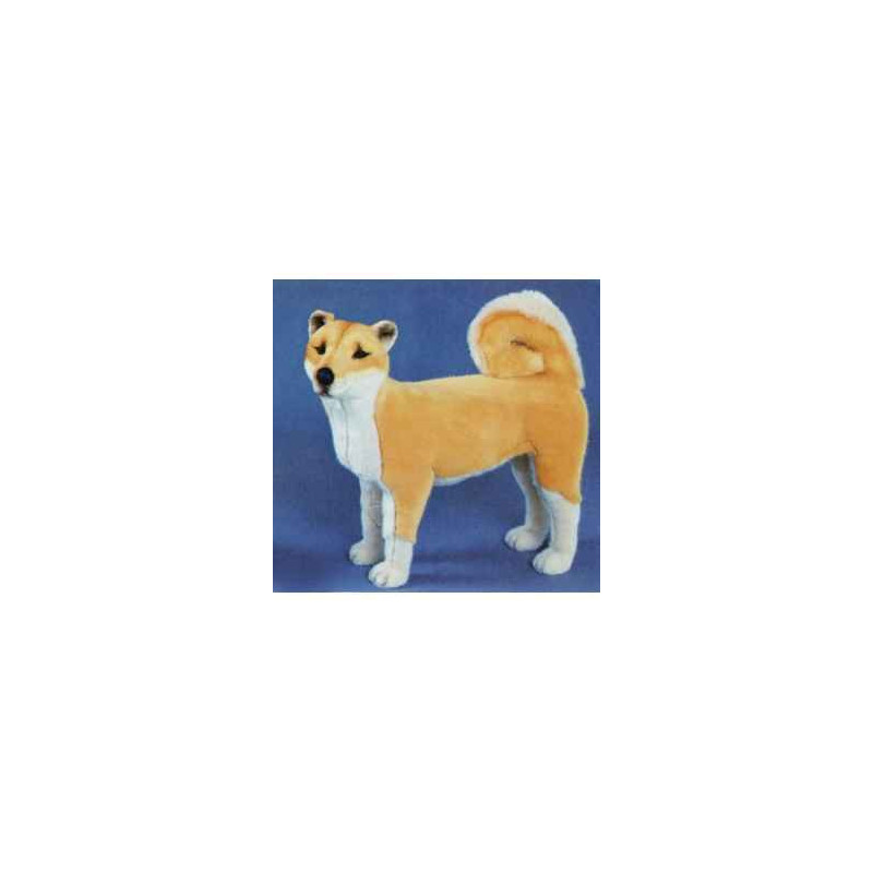 Animaux-Bois-Animaux-Bronzes propose Chien Shiba inu 55 cm peluche animaux debout réaliste Piutre 1246