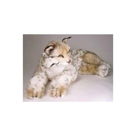 Félin Piutre Lynx 70 cm peluche animaux allongés -2553