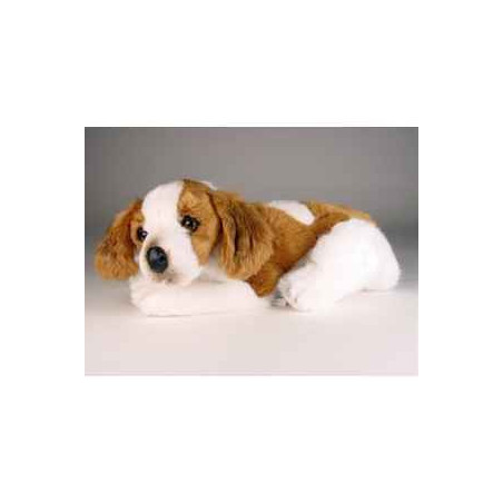 Animaux-Bois-Animaux-Bronzes propose Chien Epagneul breton 40 cm peluche animaux allongés réaliste Piutre 299