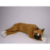 Animaux-Bois-Animaux-Bronzes propose Chien Boxer 80 cm peluche animaux allongés réaliste Piutre 2283