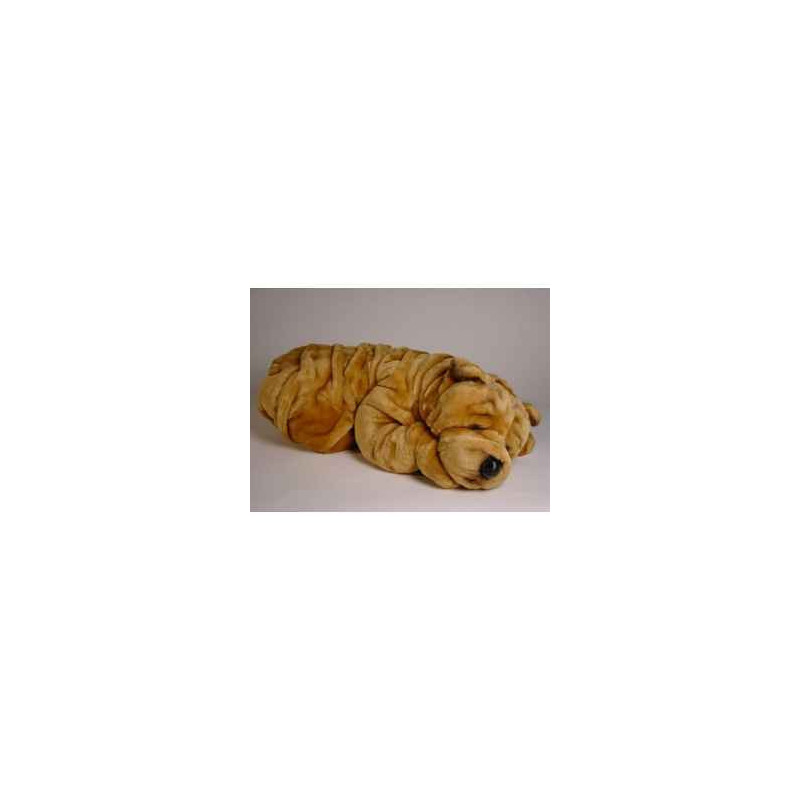 Animaux-Bois-Animaux-Bronzes propose Chien Shar-pei 60 cm peluche animaux allongés réaliste Piutre 2274