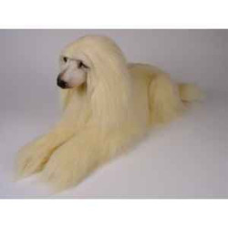 Animaux-Bois-Animaux-Bronzes propose Chien Lévrier Afghan 100 cm peluche animaux allongés réaliste Piutre 291