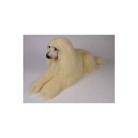 Animaux-Bois-Animaux-Bronzes propose Chien Lévrier Afghan 100 cm peluche animaux allongés réaliste Piutre 291