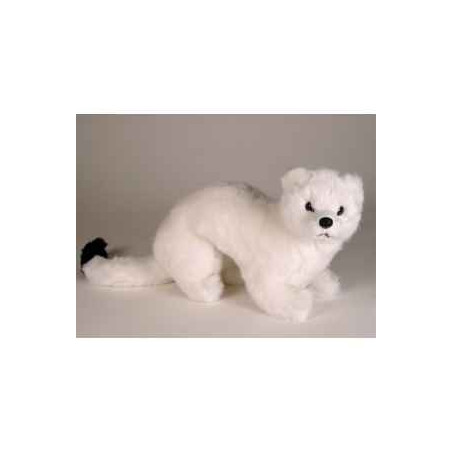 Peluche debout hermine 38 cm Piutre   2652