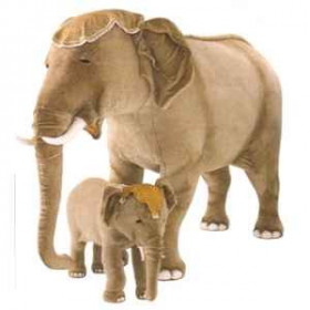 Peluche debout éléphant d'Inde 90 cm Piutre   2575