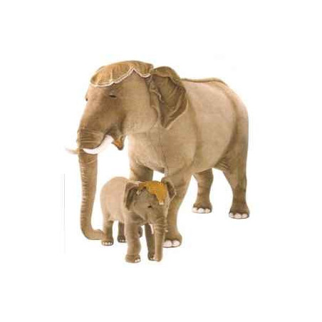 Animaux sauvage Éléphant d'Inde 90 cm peluche animaux debout réaliste Piutre 2575