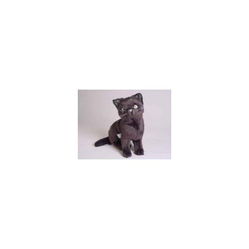 Animaux-Bois-Animaux-Bronzes propose Chat russe bleu 30 cm assis réaliste Piutre