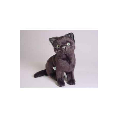 Animaux-Bois-Animaux-Bronzes propose Chat russe bleu 30 cm assis réaliste Piutre