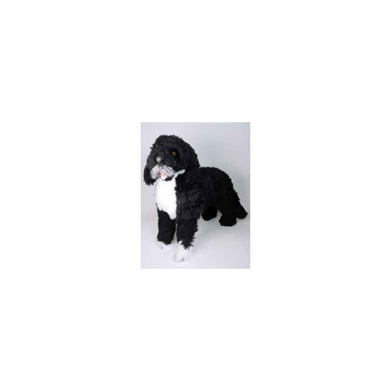 Animaux-Bois-Animaux-Bronzes propose Chien d'eau portugais 70 cm peluche animaux debout réaliste Piutre 4225