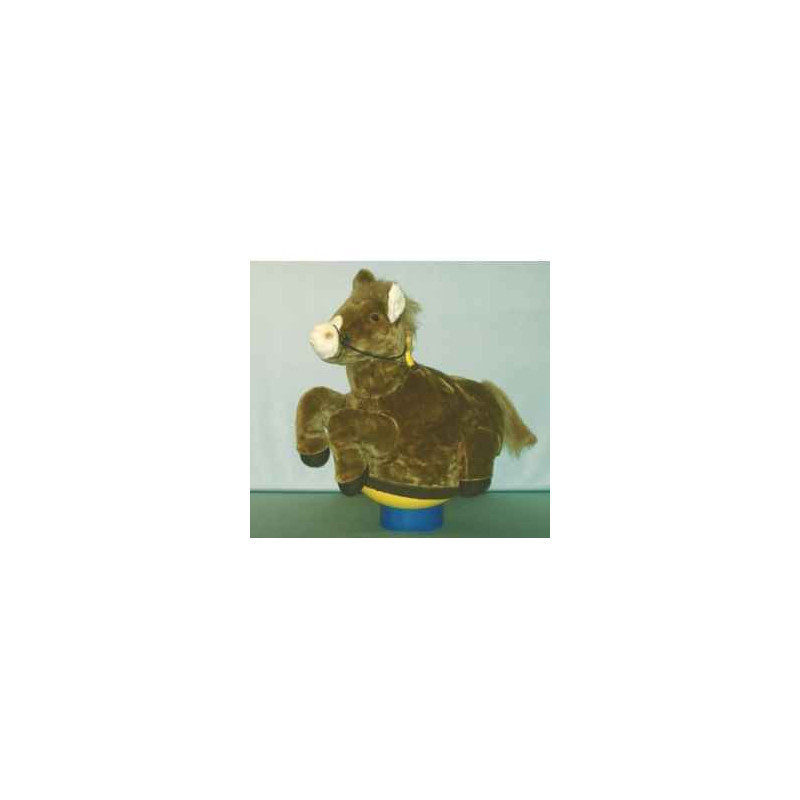Décors Animaux peluche Peluche cheval magique noir cm Piutre -G093