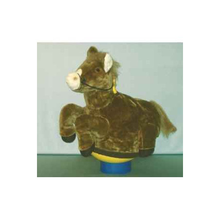 Décors Animaux peluche Peluche cheval magique noir cm Piutre -G093