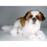 Animaux-Bois-Animaux-Bronzes propose Chien Saint Bernard 50 cm peluche animaux allongés réaliste Piutre 4228