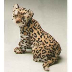 Félin Piutre Léopard 45 cm assis peluche -2586