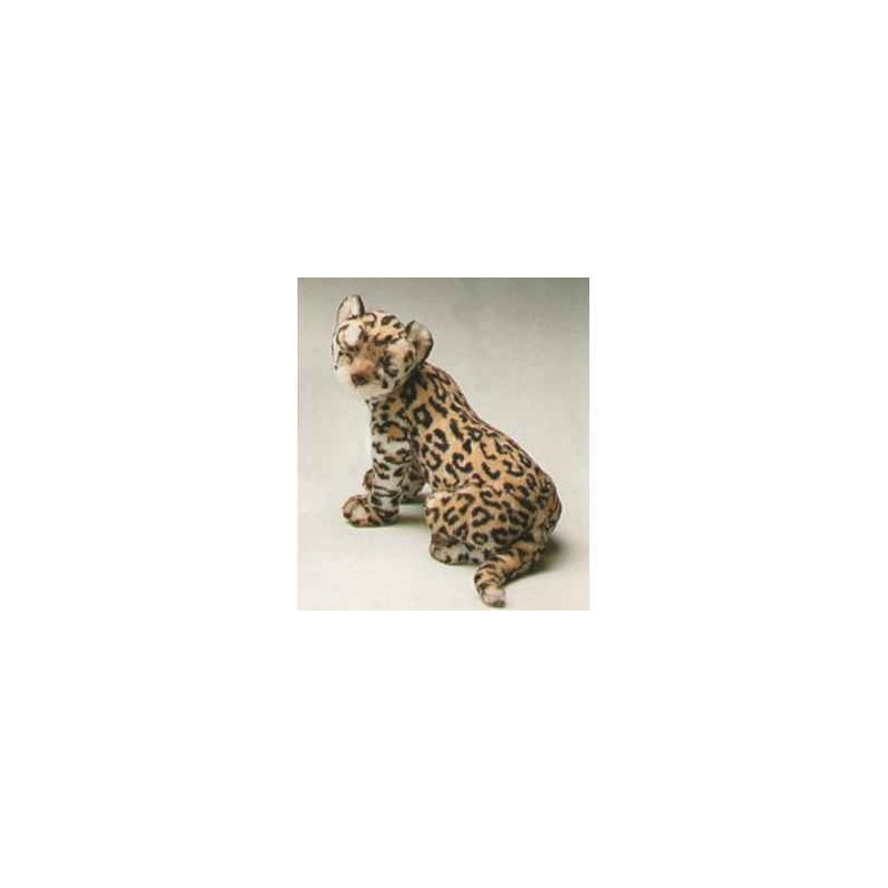 Félin Piutre Léopard 45 cm assis peluche -2586