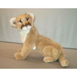 Félin Piutre Puma 55 cm assis peluche -2589