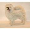 Animaux-Bois-Animaux-Bronzes propose Chien Chow chow beige 70 cm peluche animaux debout réaliste Piutre 3342