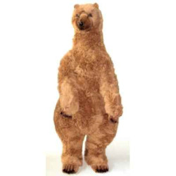 Décoration animaux Ours grizzly 160 cm peluche animaux debout réaliste Piutre 2111