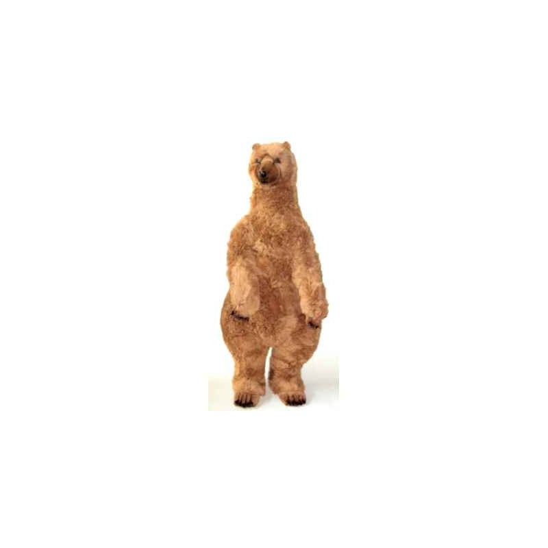 Décoration animaux Ours grizzly 160 cm peluche animaux debout réaliste Piutre 2111