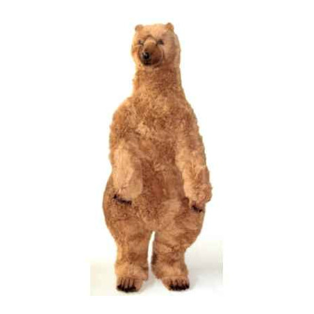 Décoration animaux Ours grizzly 160 cm peluche animaux debout réaliste Piutre 2111