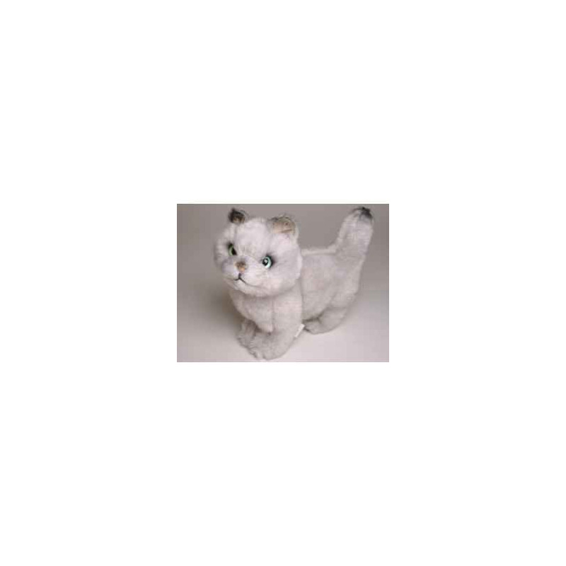 Animaux-Bois-Animaux-Bronzes propose Chat british shorthair 28 cm peluche animaux debout réaliste Piutre
