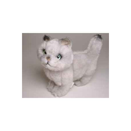 Animaux-Bois-Animaux-Bronzes propose Chat british shorthair 28 cm peluche animaux debout réaliste Piutre