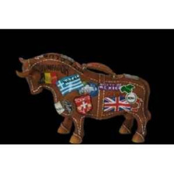 Animaux de la ferme Figurine Taureau bon voyage 31cm Art in the City 80711