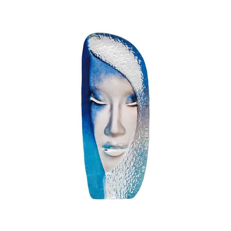 Objet de collection en verre Mystiqua , bleu Mats Jonasson -65150 dans animaux-bois-animaux-bronzes