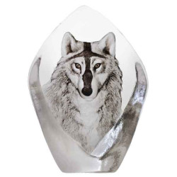 Décoration animaux en verre Loup Mats Jonasson -33862