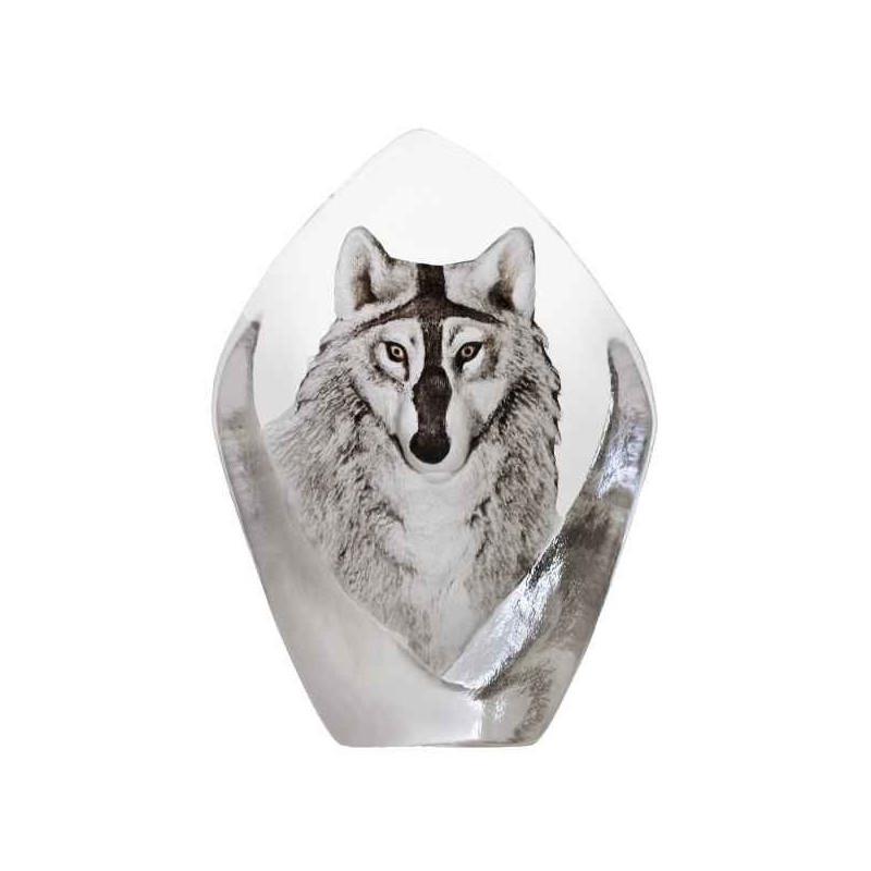Décoration animaux en verre Loup Mats Jonasson -33862