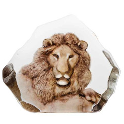 Décoration animaux en verre Lion Mats Jonasson -33906