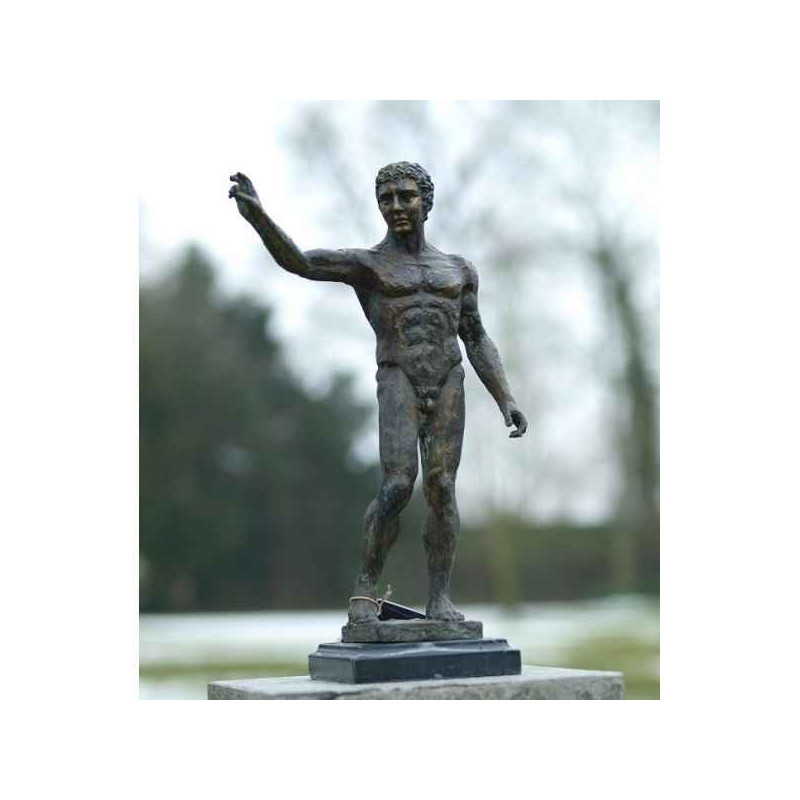 Décoration Statuette bronze personnage Homme nu bronze -B88029