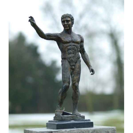 Décoration Statuette bronze personnage Homme nu bronze -B88029