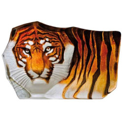Décoration animaux en verre Tigre orange petit Mats Jonasson -33850