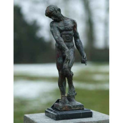 Décoration Statuette bronze personnage Asam de rodin 45 cm bronze -B88033