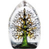 Objet de collection en verre Yggdrasil , vert jaune , petit Mats Jonasson -33981 dans animaux-bois-animaux-bronzes