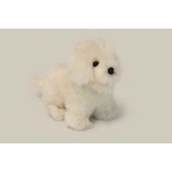 Animaux-Bois-Animaux-Bronzes propose Chien Bichon peluche animalière -6317