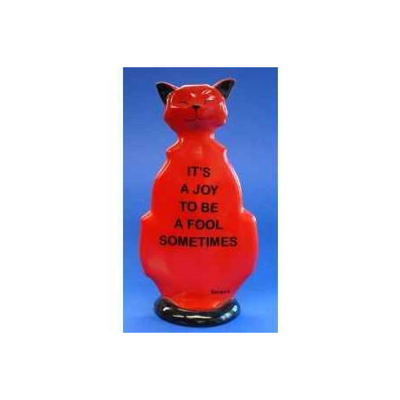 Animaux-Bois-Animaux-Bronzes.com propose Chat wise cat to be a fool wic08