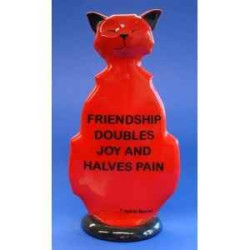 Animaux-Bois-Animaux-Bronzes.com propose Chat wise cat friendship wic06