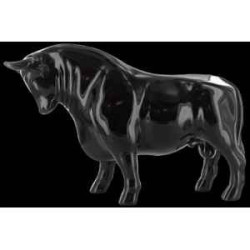 Animaux de la ferme Figurine Taureau black bull 31cm Art in the City 80715